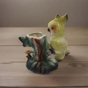 VTG Maddux of California #505 Lime Green Cockatiel Planter 1950s Ceramic
